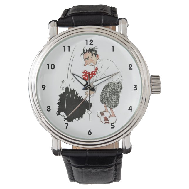  Golf Sports Humor, Funny Gekke Golfer Horloge (Voorkant)