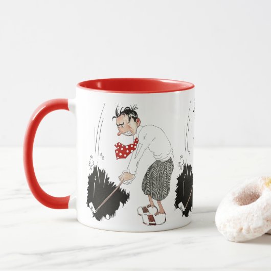  Golf Sports Humor, Funny Gekke Golfer Mok (Met donut)