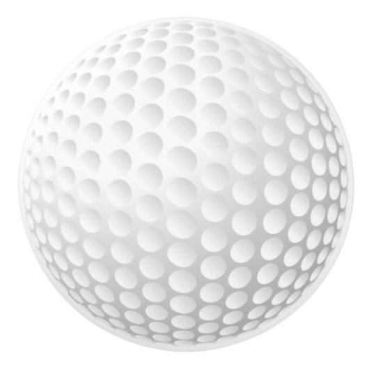 Golf Sports Keramische Knop (Voorkant)