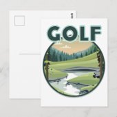 Golf Sports logo Briefkaart (Voorkant / Achterkant)