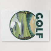 Golf Sports logo Legpuzzel (Horizontaal)