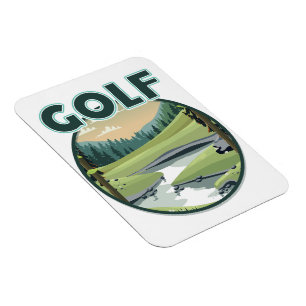 Golf Sports logo Magneet