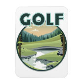 Golf Sports logo Magneet (Verticaal)