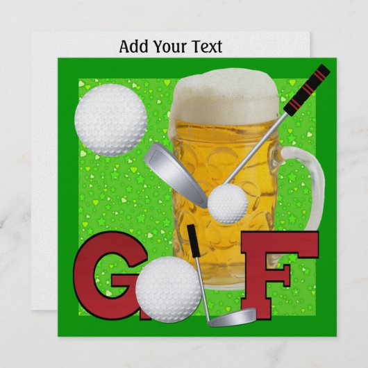 Golf - SRF Kaart (Voorkant / Achterkant)