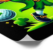 Golf St Patricks Day Golf Iers Golfen Poster (Hoek)