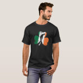 Golf St. Patrick's Day Golfing Shamrock Iris T-shirt (Voorkant volledig)