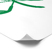 Golf St Patricks Day Shamrock Irish American Poster (Hoek)