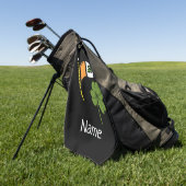 Golf St. Patrrick's Day met Ierse vlag shamrock Golfhanddoek (Groen)