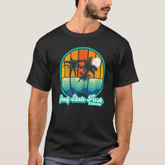  Golf State Park Alabama Summer 90s Beach S T-shirt (Voorkant)