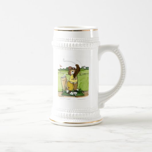 Golf Stein, humoristisch Bierpul (Rechts)