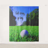 Golf sterk ga lange gras golfbal wandkleed (Voorkant)