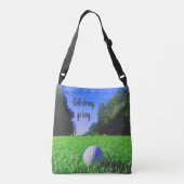 Golf sterke langwerpgolfbal crossbody tas (Achterkant)
