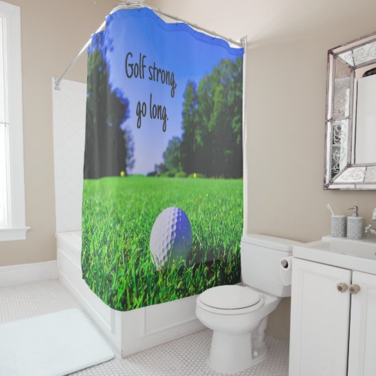 Golf sterke langwerpgolfbal douchegordijn (In situ)