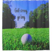 Golf sterke langwerpgolfbal douchegordijn (Voorkant)