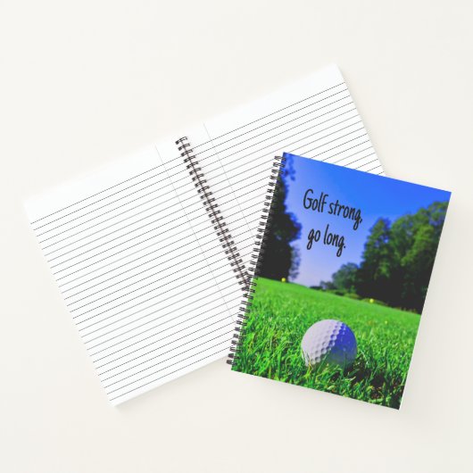 Golf sterke langwerpgolfbal notitieboek (Binnen)
