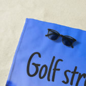 Golf sterke langwerpgolfbal strandlaken (In situ)