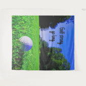 Golf sterke langwerpgolfbal wandkleed (Voorkant (horizontaal))