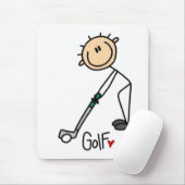Golf Stick Figuur Muismat (Met muis)