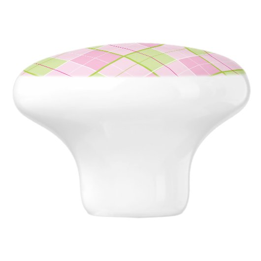 Golf stijl diamant patroon geruite knop handvat (Zijkant)