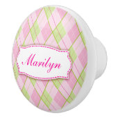 Golf stijl diamant patroon geruite knop handvat (Rechts)