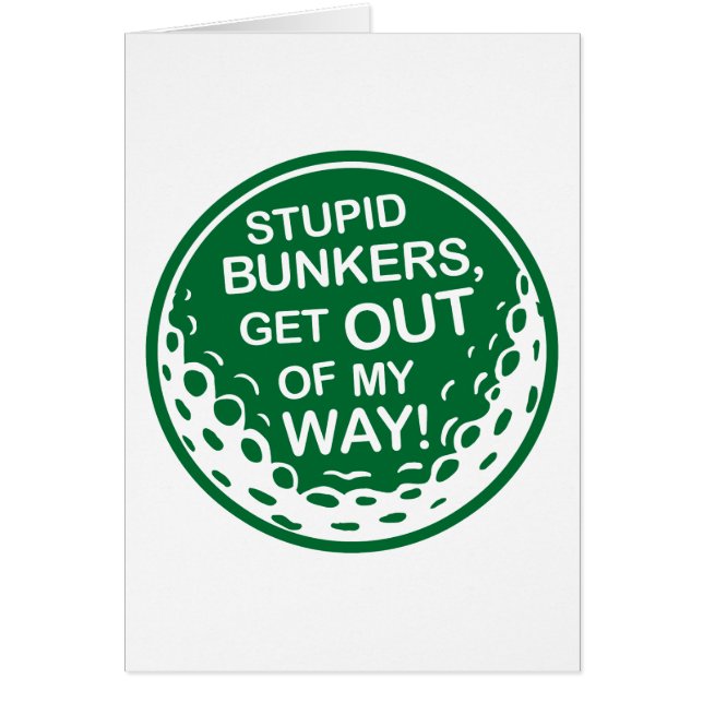 Golf - Stomme Bunkers komen uit mijn weg (Voorkant)