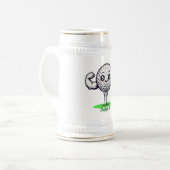 Golf Strong Beer Stein | For Men & Women Bierpul (Voorkant links)