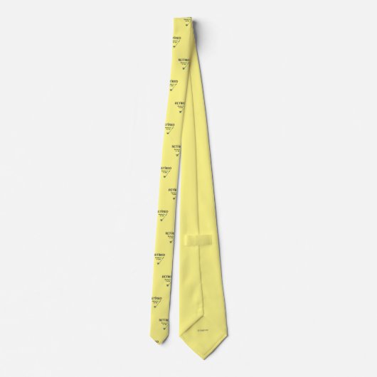 Golf Stropdas RETIRED Golfing Neck Custom Stropdas (Achterkant)