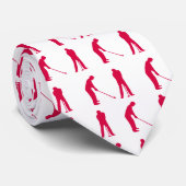 Golf Stropdas rood (Opgerold)