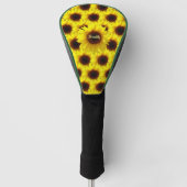 Golf Sunflower Driver Hoesje Golfheadcover (Voorkant)