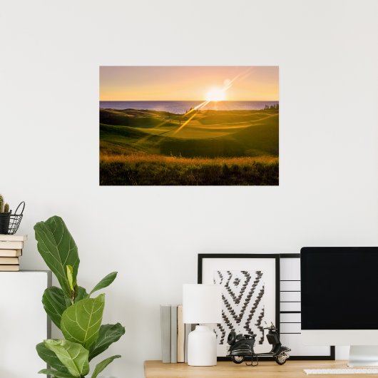 Golf Sunset Poster (Thuiskantoor)