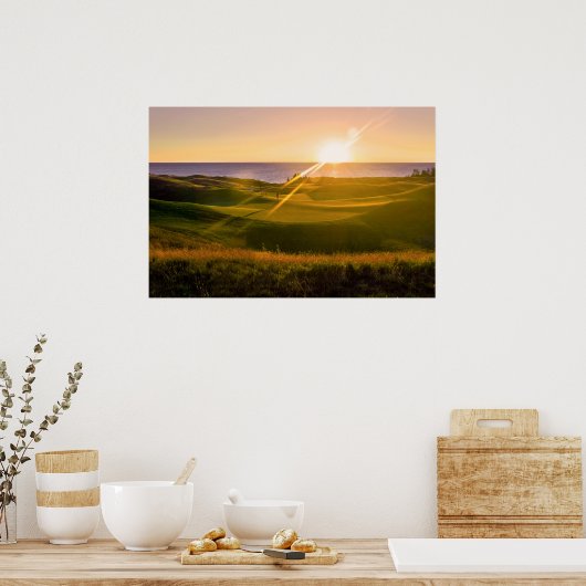 Golf Sunset Poster (Keuken)