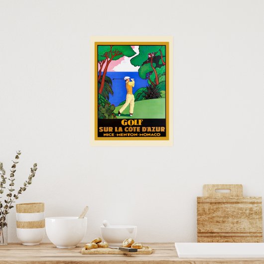  Golf Sur La Cote d Azure Poster (Keuken)