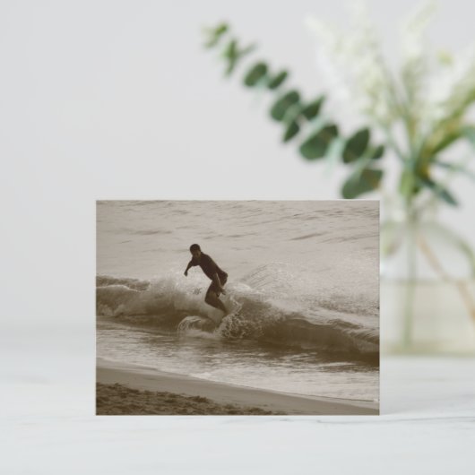  golf surfen Briefkaart (Staand voorkant)