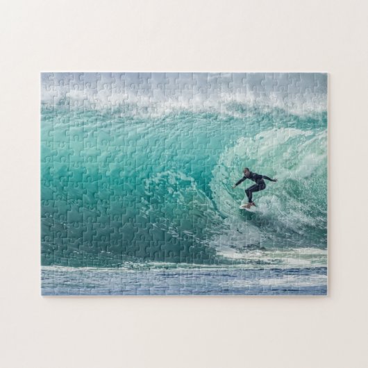 Golf, Surfer, prachtig landschap Puzzle Legpuzzel (Horizontaal)