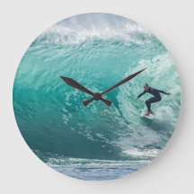 Golf, surfer, prachtige landschapsklok