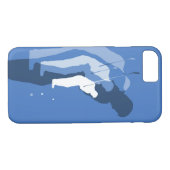 Golf Swing Abstracte telefoontas blauw Case-Mate iPhone Case (Achterkant (Horizontaal))