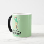 Golf Swing Koffiemok Magische Mok (Voorkant links)
