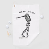 Golf Swing Pirate Skeleton Golfhanddoek (Insitu)