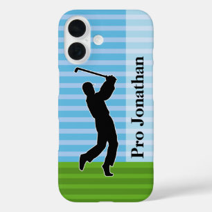Golf Swing Silhouette iPhone 16 Hoesje