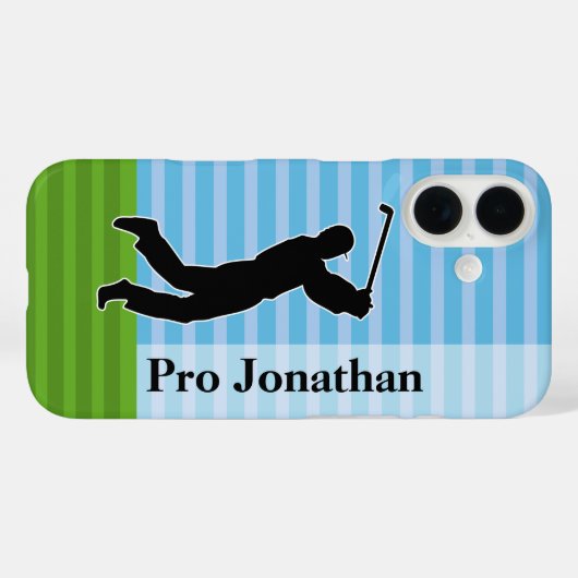 Golf Swing Silhouette Case-Mate iPhone Case (Achterkant (horizontaal))