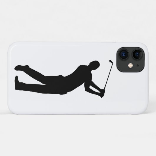 Golf Swing Silhouette Case-Mate iPhone Case (Achterkant (horizontaal))