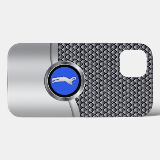 Golf Swing Sporty Metallic look Case-Mate iPhone Case (Achterkant (horizontaal))