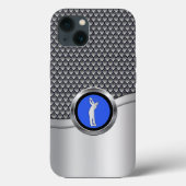 Golf Swing Sporty Metallic look Case-Mate iPhone Case (Achterkant)