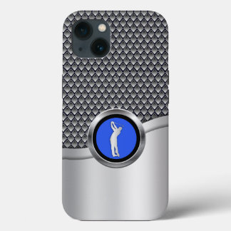 Golf Swing Sporty Metallic look Case-Mate iPhone Case