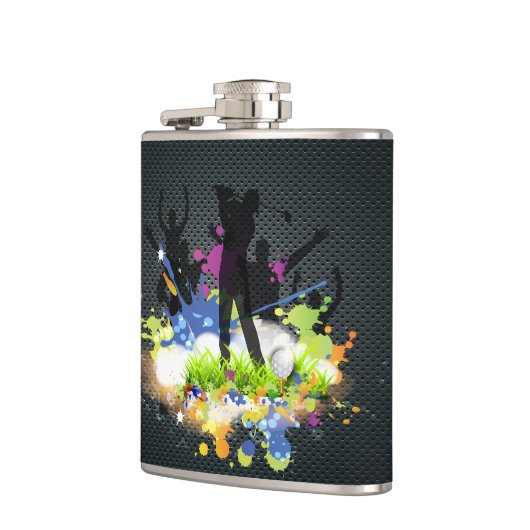 Golf Swing Supporters Custom Moderne Golfer Heupfles (Links)