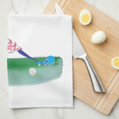 Golf Swing, tony fernandes Theedoek (Quarter Fold)