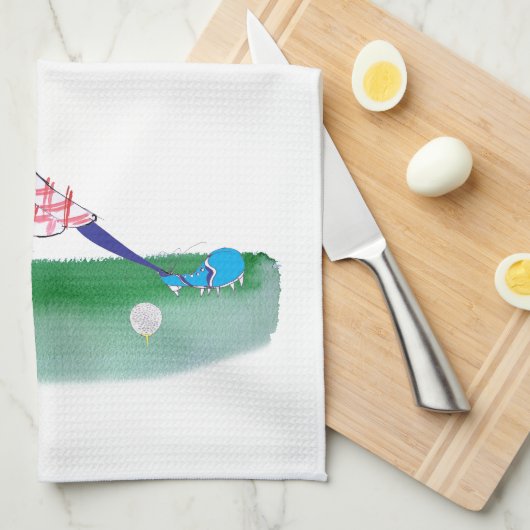 Golf Swing, tony fernandes Theedoek (Quarter Fold)