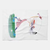 Golf Swing, tony fernandes Theedoek (Horizontaal)