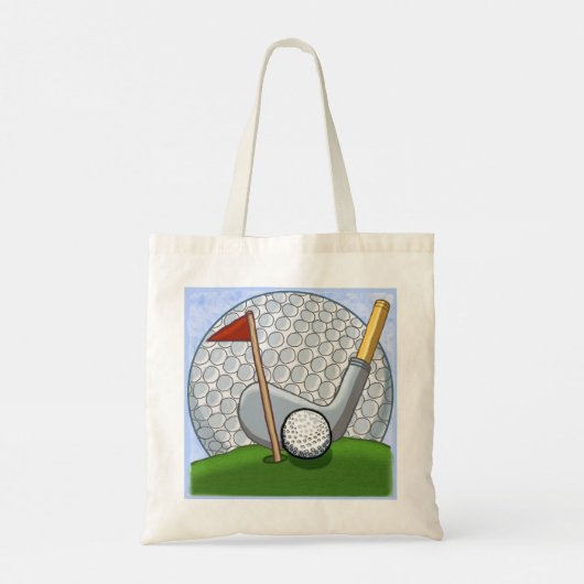 Golf Swing Tote Bag (Achterkant)