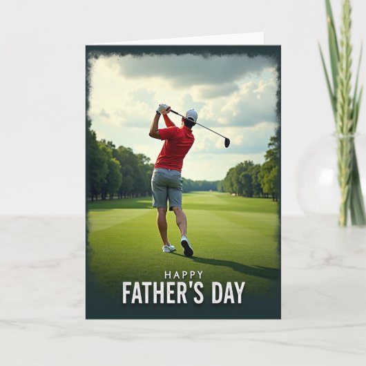 Golf Swing Vaderdagkaart Kaart (Voorkant)
